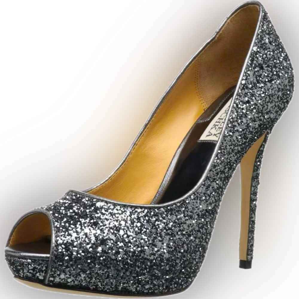 Badgley Mischka Women’s Devine Peep-Toe Pump Size 9 1/2 M